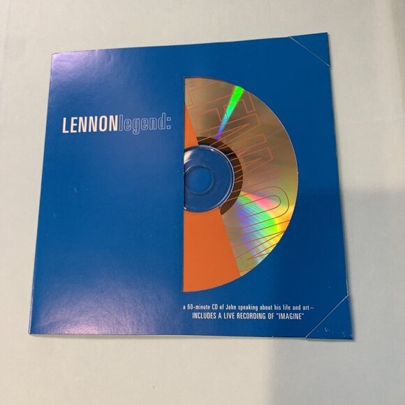 Lennon Legend Illustrated Biography Book & CD Set By James Henke Hardcover - Picture 3 of 12